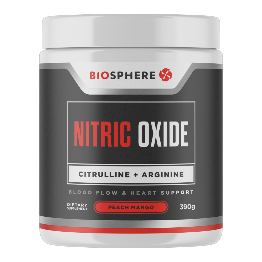 BioSphere Nutrition - Nitric Oxide Citrulline + Arginine Powder - Peach Mango