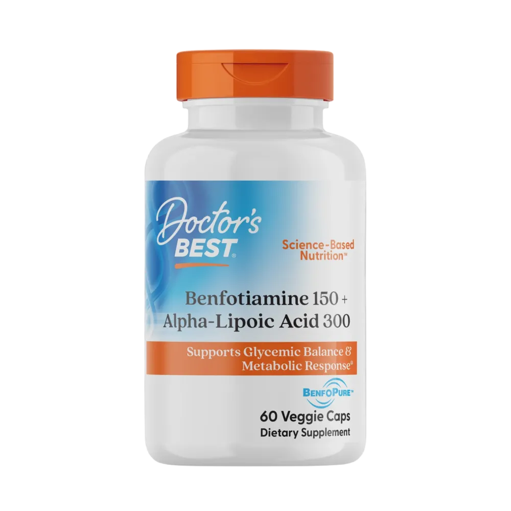 Doctors Best - Benfotiamine 150 + Alpha-Lipoic Acid 300 60vc