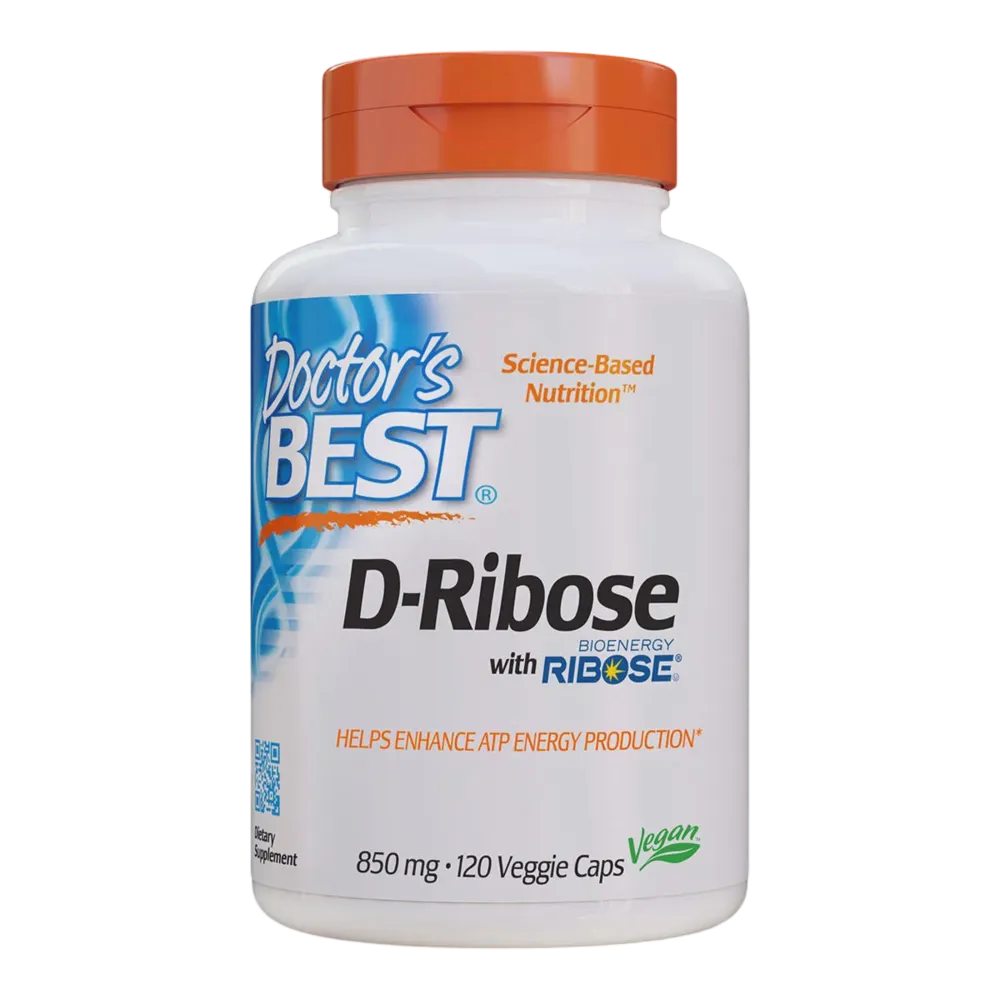 Doctors Best - D-Ribose featuring BioEnergy Ribose® (850mg) 120vc
