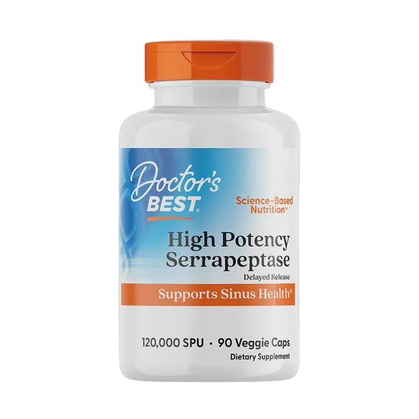Doctors Best - High Potency Serrapeptase (120,000 SPU) 90vc