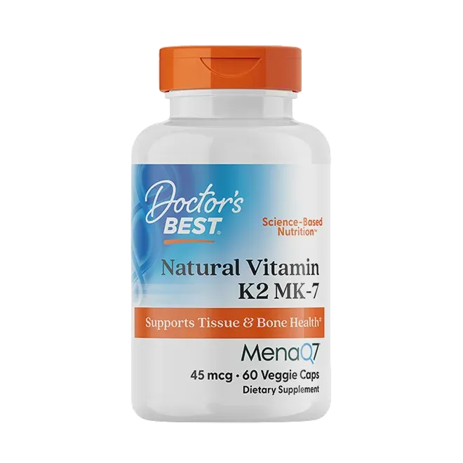 Doctors Best - Natural Vitamin K2 MK7 with MenaQ7® (45mcg) 60vc