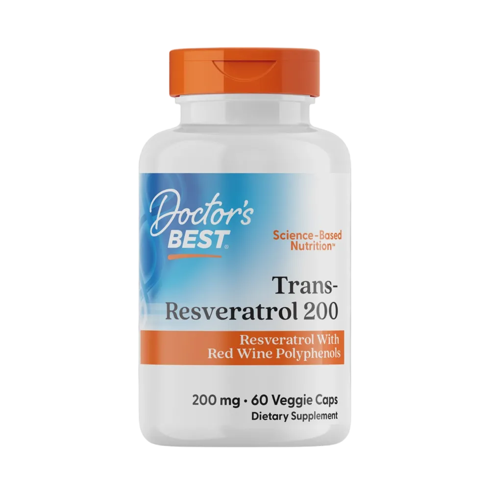 Doctors Best - Trans-Resveratrol 200 with ResVinol-25™ 60vc