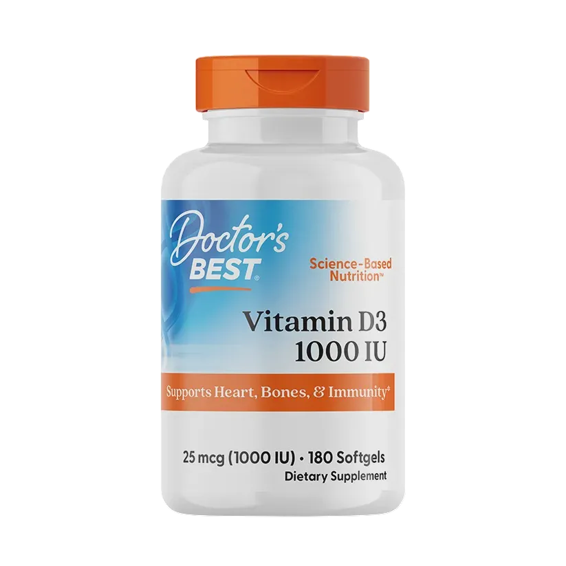 Doctors Best - Vitamin D3 (1000IU) 180 softgels