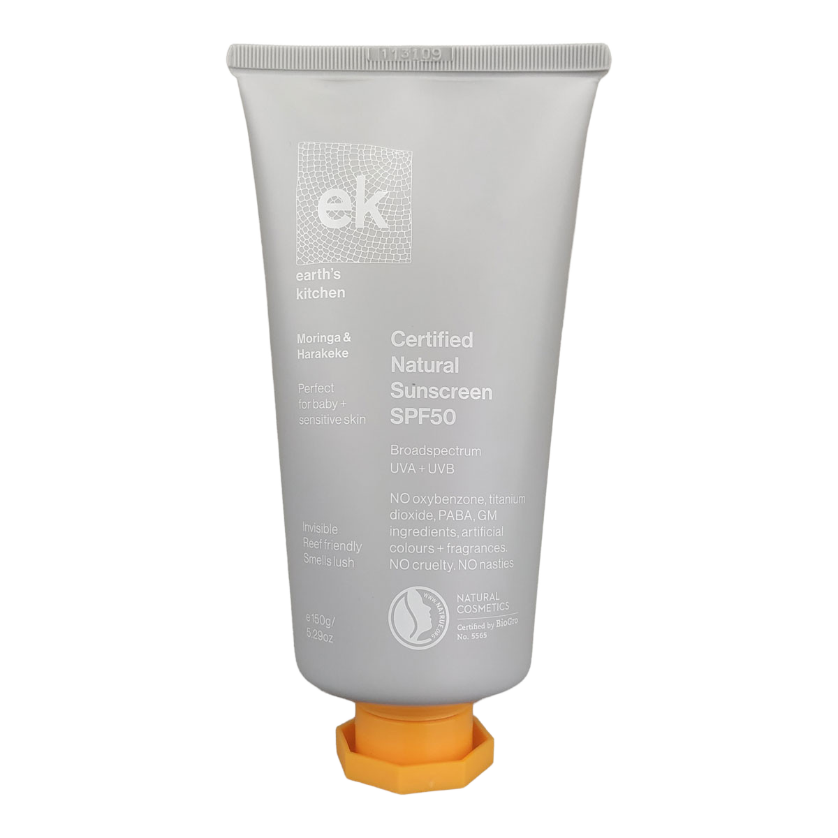 Earth's Kitchen - Sensitive Sunscreen 150g (Moringa & Harakeke)