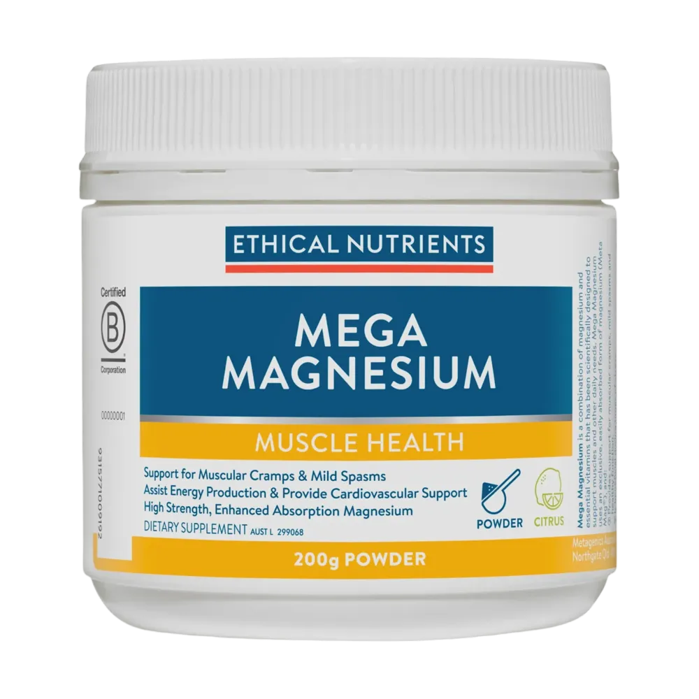 Ethical Nutrients - Mega Magnesium Powder Citrus 200g
