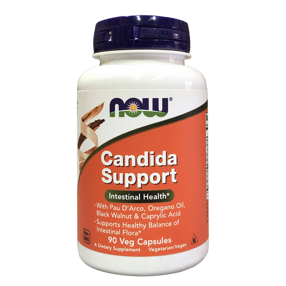 NOW - Candida Support W/ Caprylic Acid, Biotin, oregano & more. 90VC.