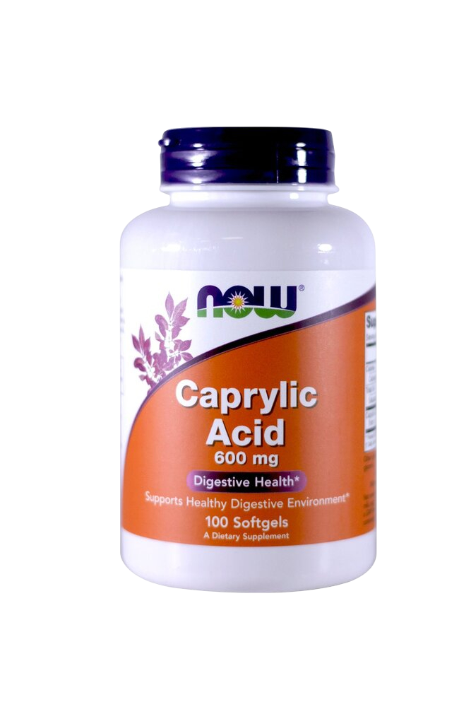 NOW - Caprylic Acid, 600 mg 100 softgels