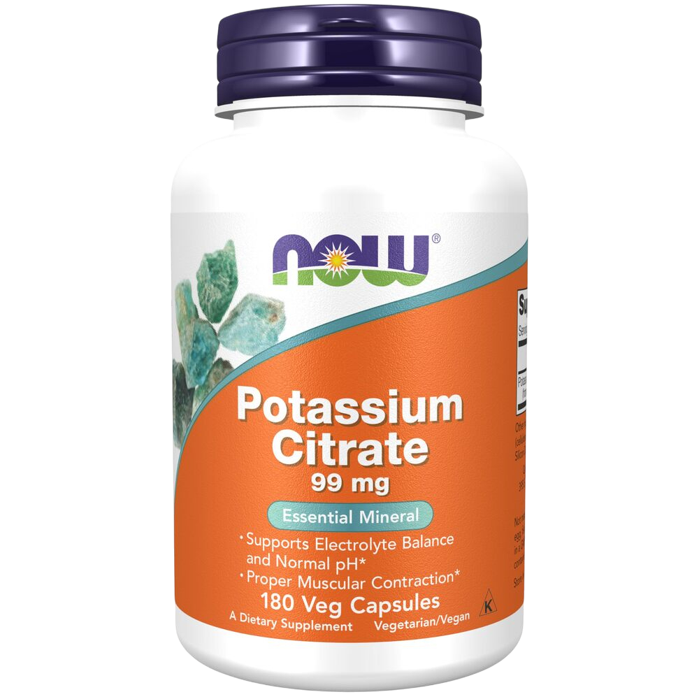 NOW - Potassium Citrate, 99mg 180 Caps