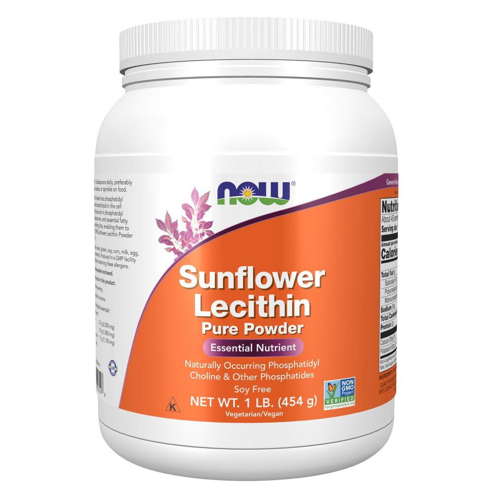NOW - Sunflower Lecithin, Pure Powder NON-GMO 454g
