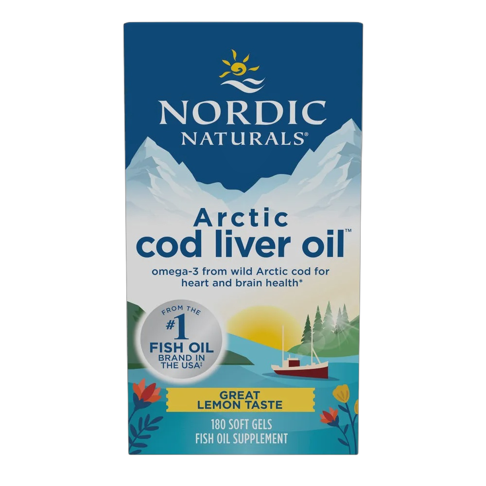 Nordic Naturals - Arctic Cod Liver Oil - Lemon 180 softgels