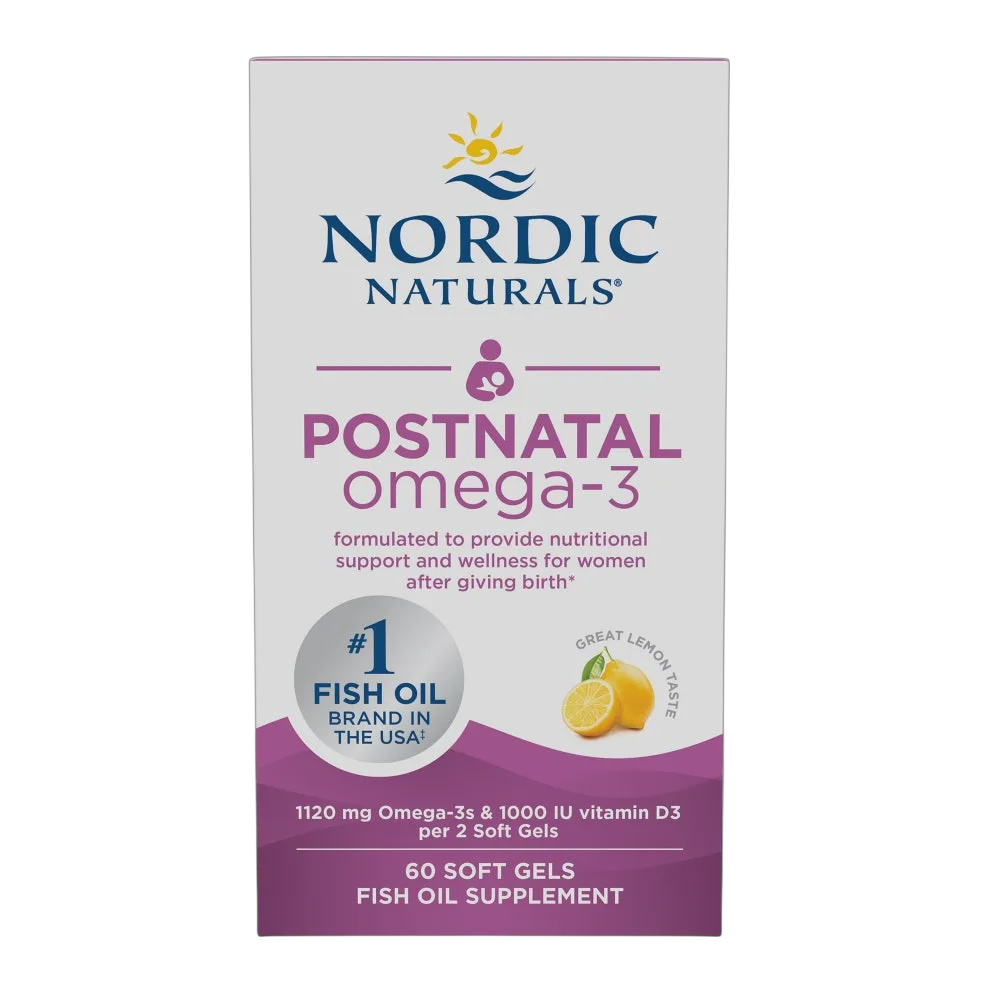 Nordic Naturals - Postnatal Omega-3 - Lemon 60 softgels