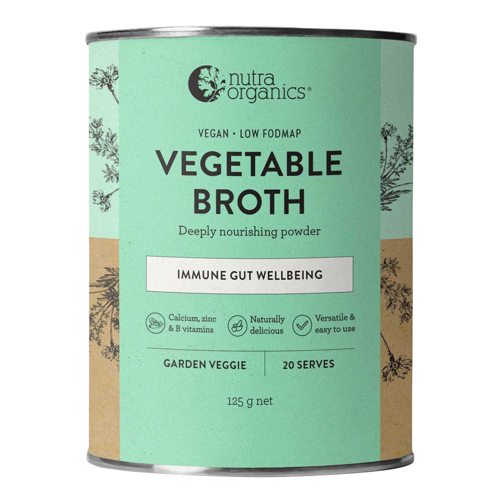 Nutra Organics - Vegetable Broth Garden Veggie 125g