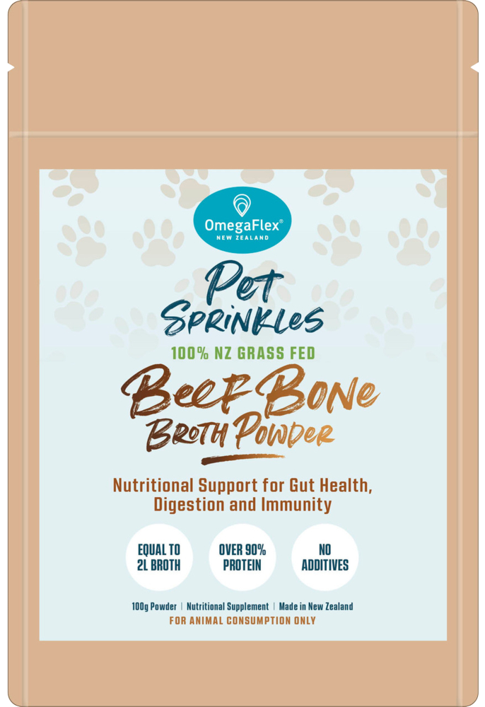 OmegaFlex - Pet Sprinkles Beef Bone Broth Powder 100g