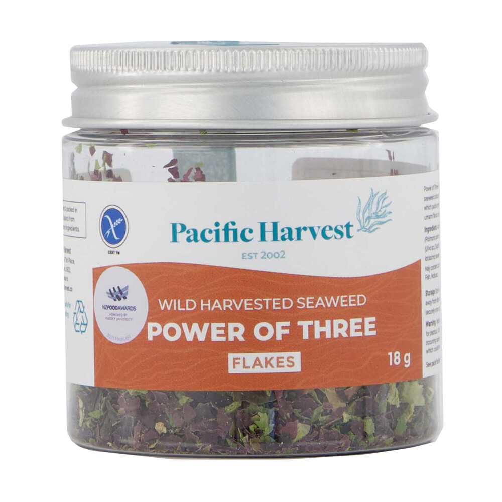 Pacific Harvest - Power of Three Seaweed Flakes 18g