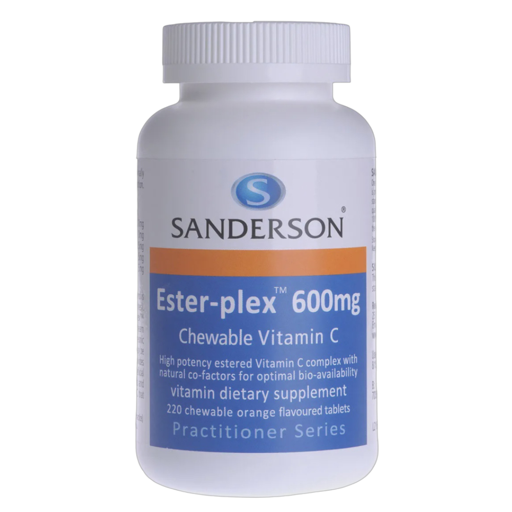 Sanderson - Ester-plex Vitamin C 600mg Orange Chewable 220tabs