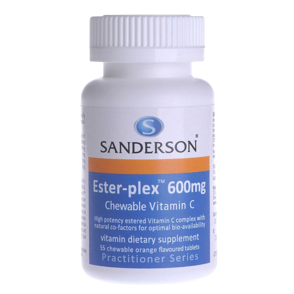 Sanderson - Ester-plex Vitamin C 600mg Orange Chewable 55 tabs
