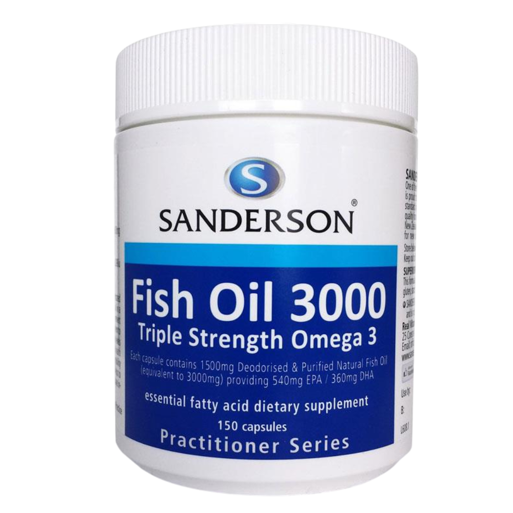 Sanderson - Fish Oil 3000 – 540 EPA360 DHA (1500mg conc.) 150 caps