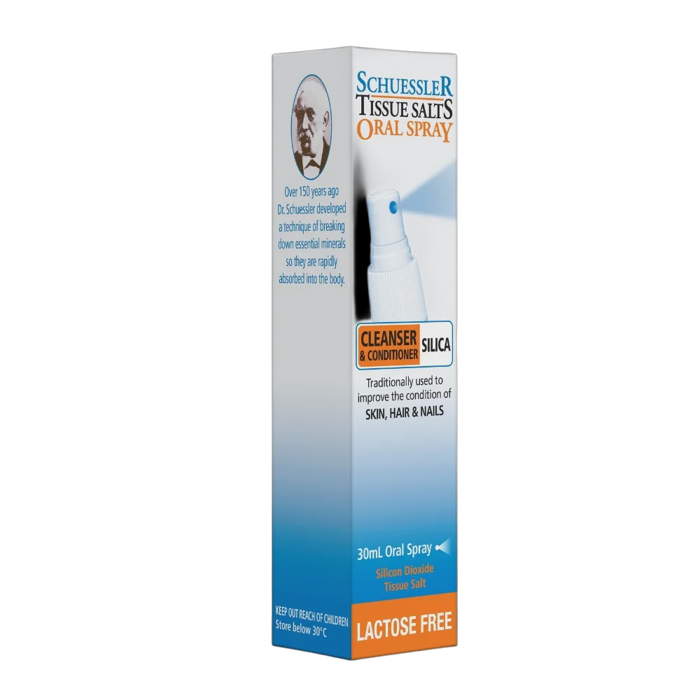 Schuessler Tissue Salts - Silica 30mL spray Cleanser & Conditioner Lactose-free
