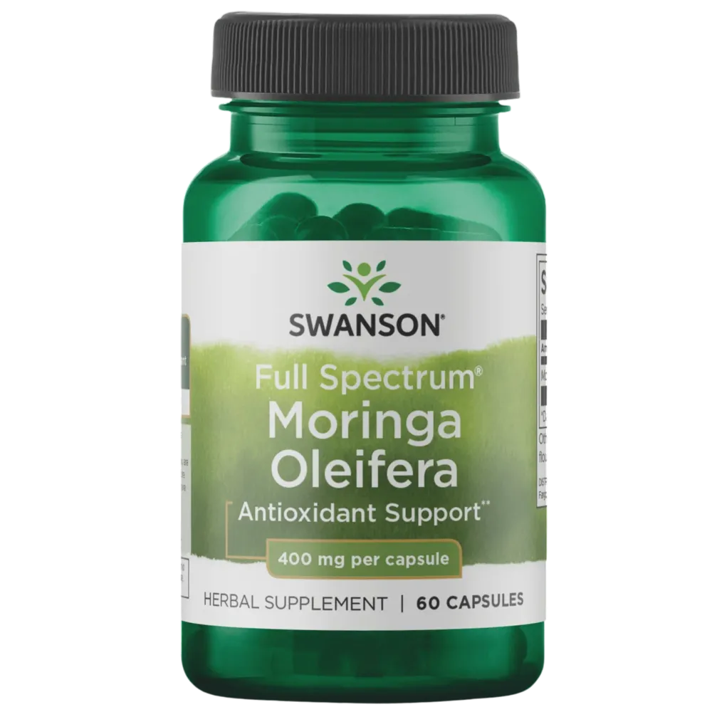 Swanson - Full Spectrum Moringa Oleifera, 400 mg, 60 Capsules
