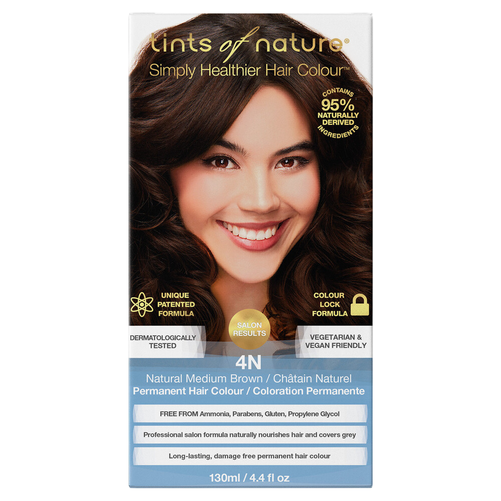 Tints of Nature - 4N Natural Medium Brown 130ml