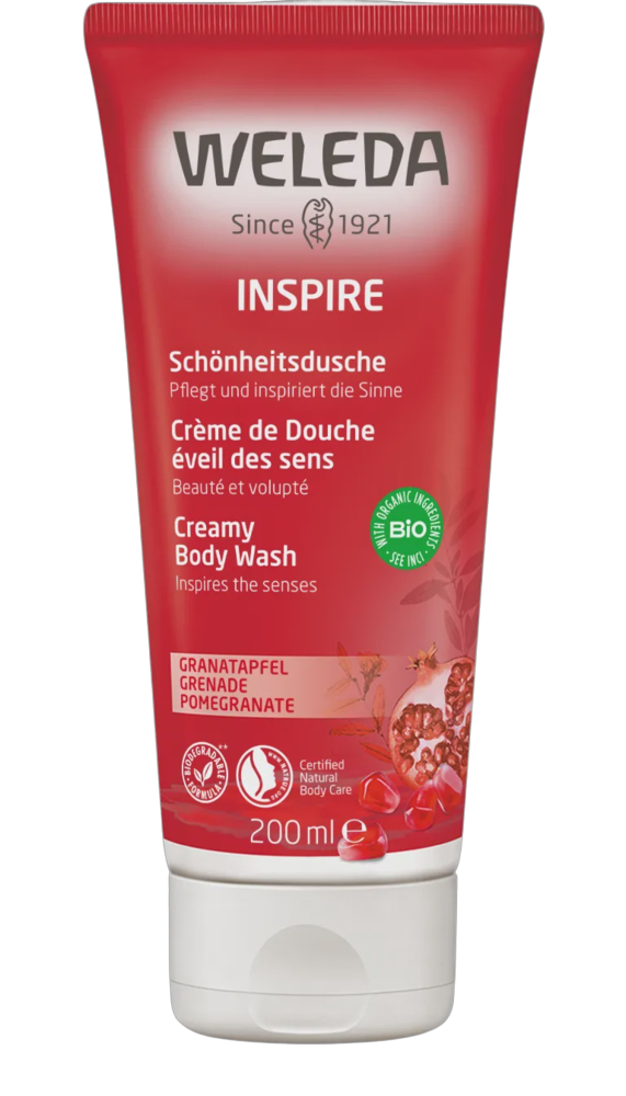 Weleda - Inspire Creamy Body Wash, Pomegranate 200ml