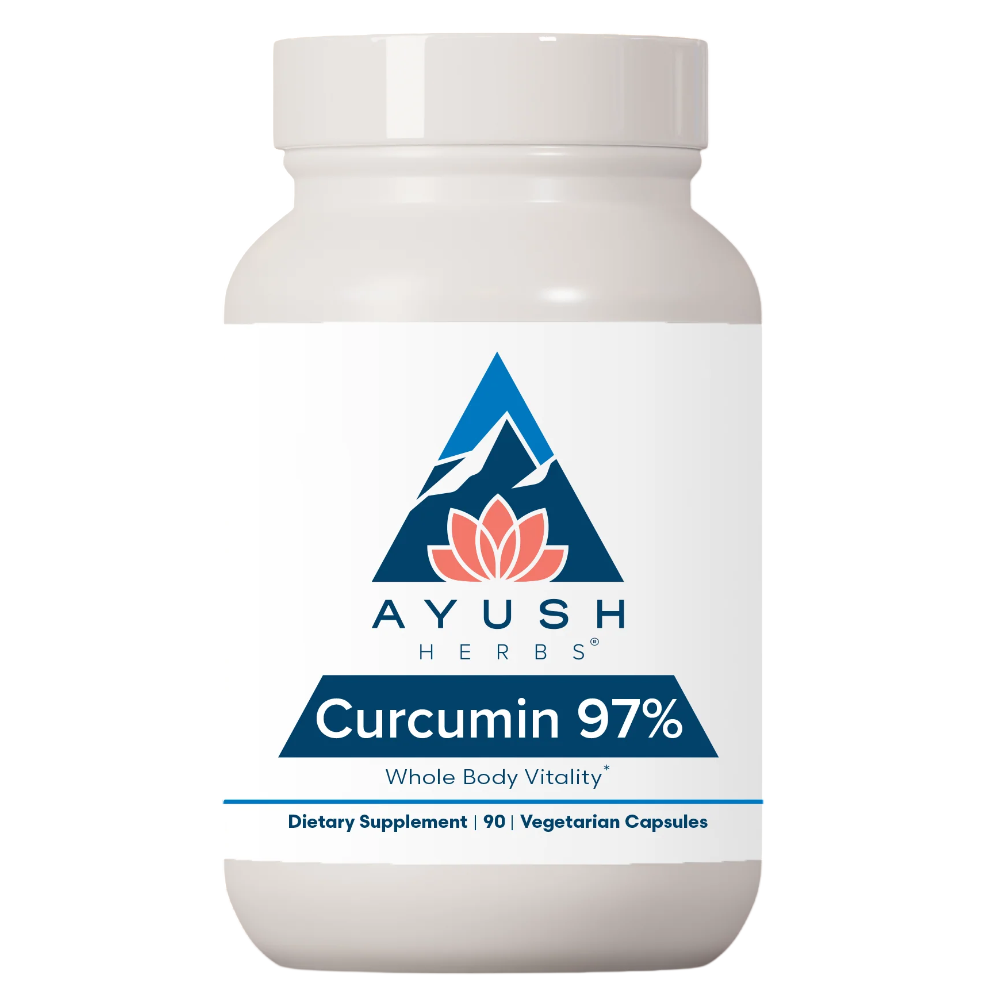 Ayush Herbs - Curcumin 97% 90 Vegetarian caps