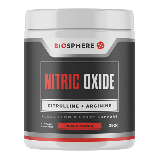 BioSphere Nutrition - Nitric Oxide Citrulline + Arginine Powder - Peach Mango