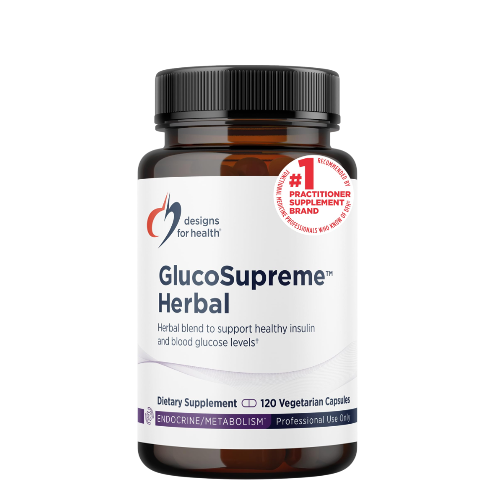 Designs For Health - GlucoSupreme Herbal 120 vcaps