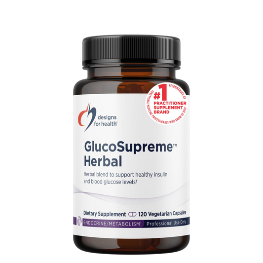 Designs For Health - GlucoSupreme Herbal 120 vcaps