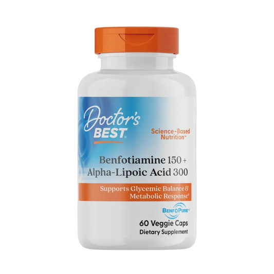 Doctors Best - Benfotiamine 150 + Alpha-Lipoic Acid 300 60vc
