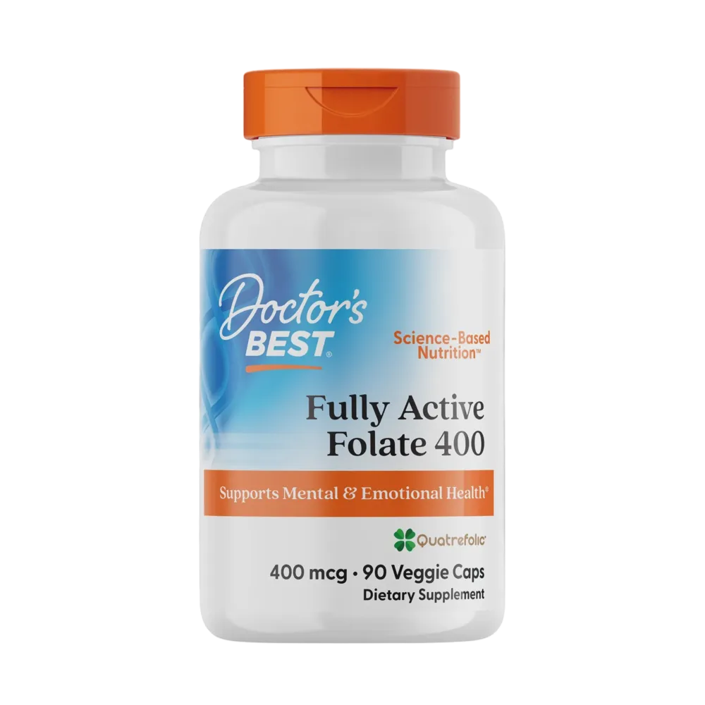 Doctors Best - Fully Active Folate with Quatrefolic® (400mcg) *Practitioner Only 90vc