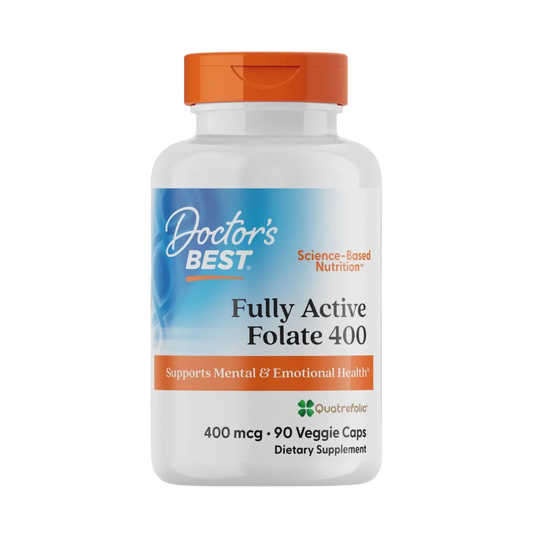 Doctors Best - Fully Active Folate with Quatrefolic® (400mcg) *Practitioner Only 90vc