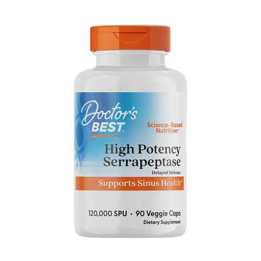 Doctors Best - High Potency Serrapeptase (120,000 SPU) 90vc