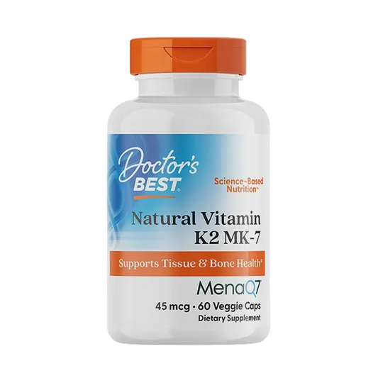 Doctors Best - Natural Vitamin K2 MK7 with MenaQ7® (45mcg) 60vc