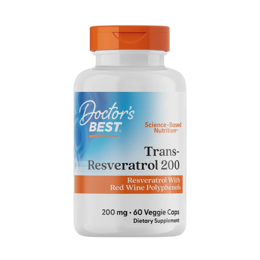 Doctors Best - Trans-Resveratrol 200 with ResVinol-25™ 60vc
