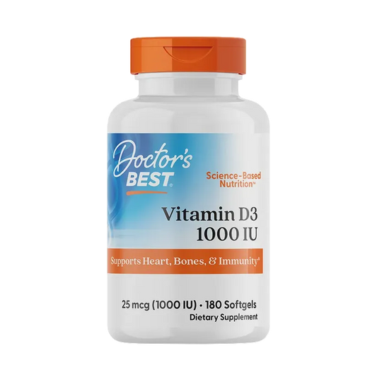 Doctors Best - Vitamin D3 (1000IU) 180 softgels