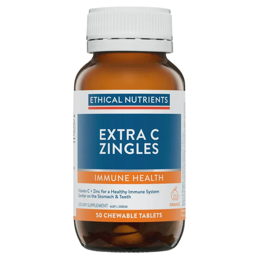 Ethical Nutrients - Extra C Zingles Orange 1000gm 50 Tabs