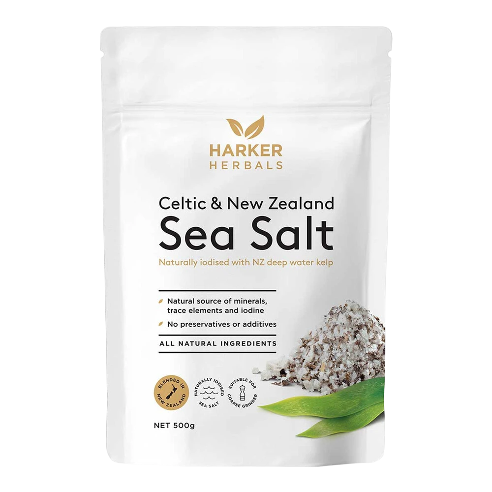 Harker Herbals - Celtic & N.Z. Seasalt with Kelp 500mg