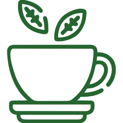 Herbal tea in a cup.