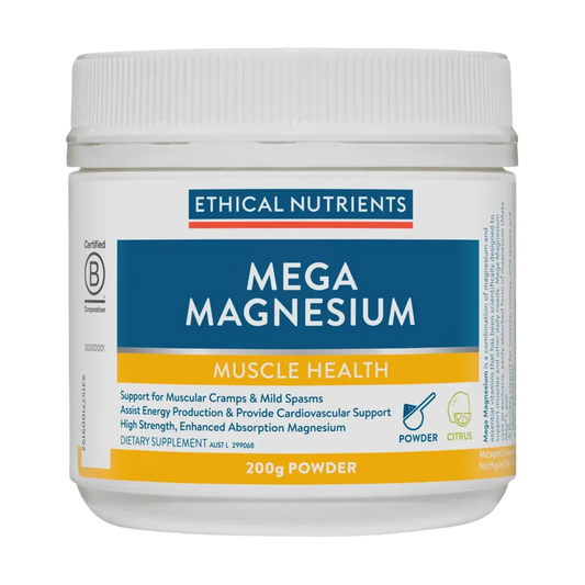 Ethical Nutrients - Mega Magnesium Powder Citrus 200g