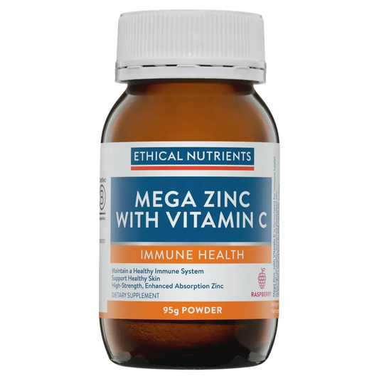 Ethical Nutrients - Mega Zinc with Vitamin C raspberry 95g