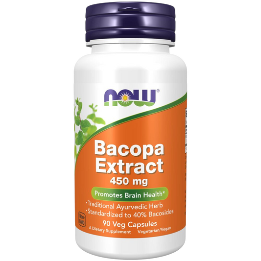 NOW - Bacopa Extract, 450mg 90 VC