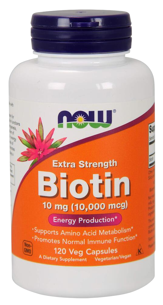 NOW - Biotin, Extra Strength, 10 mg (10,000 mcg)