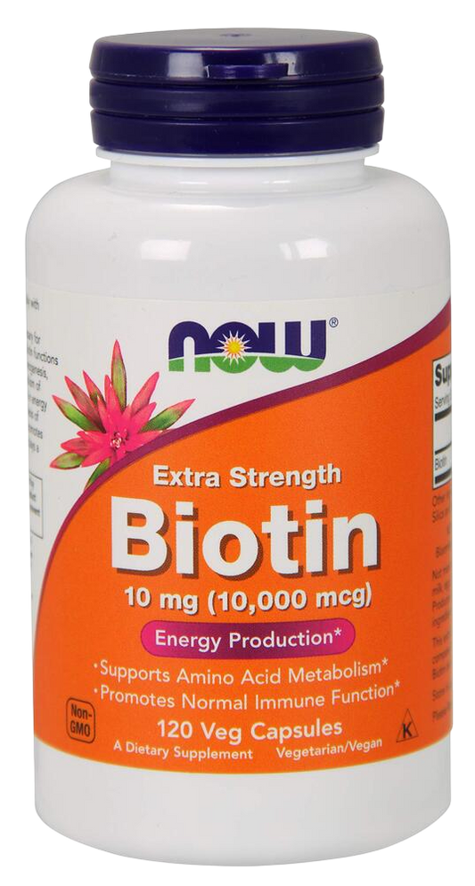 NOW - Biotin, Extra Strength, 10 mg (10,000 mcg)