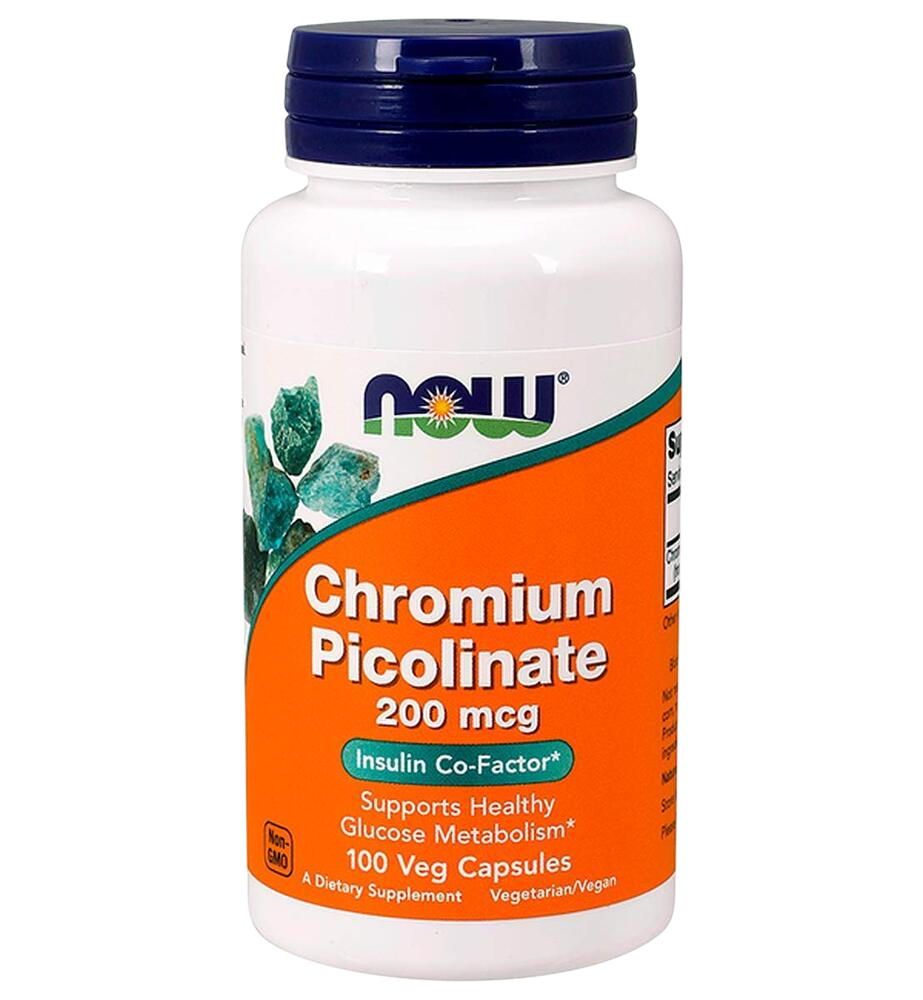 NOW - Chromium Picolinate, 200 mcg 100 VC