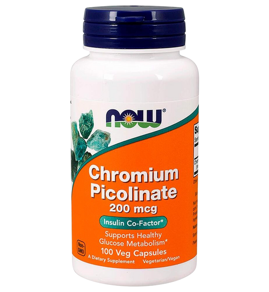 NOW - Chromium Picolinate, 200 mcg 100 VC