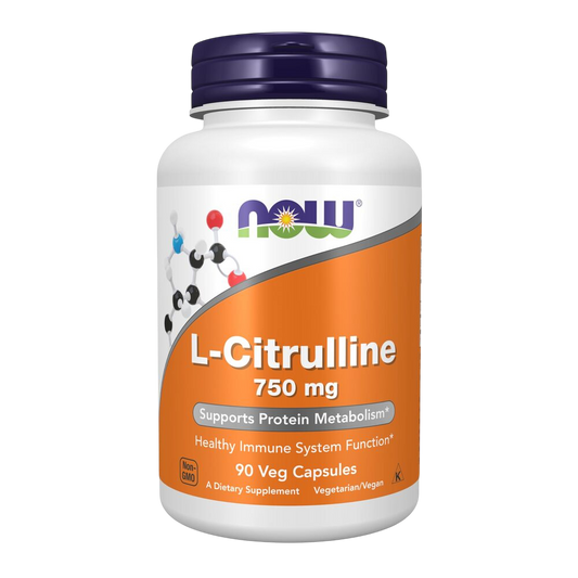 NOW - L-Citrulline, 750 mg, 90VC