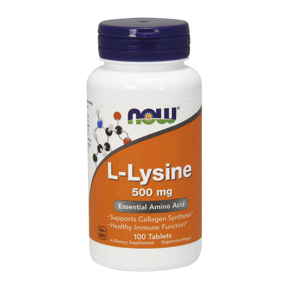 NOW - L-Lysine, 500mg 100 tabs
