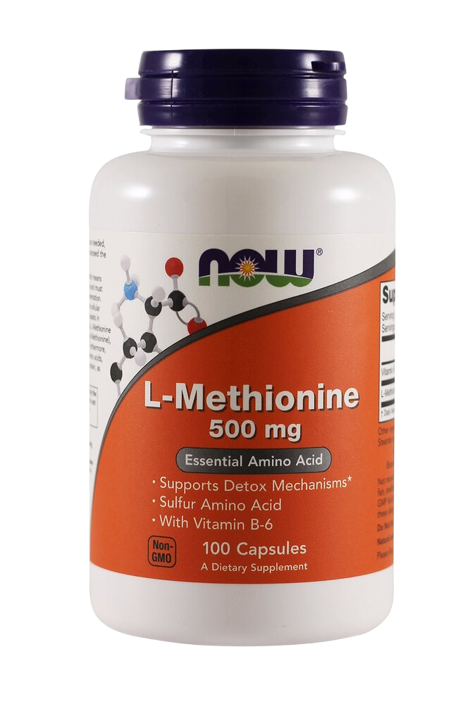 NOW - L-Methionine, 500mg, 100C