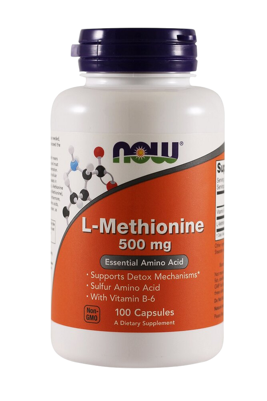 NOW - L-Methionine, 500mg, 100C